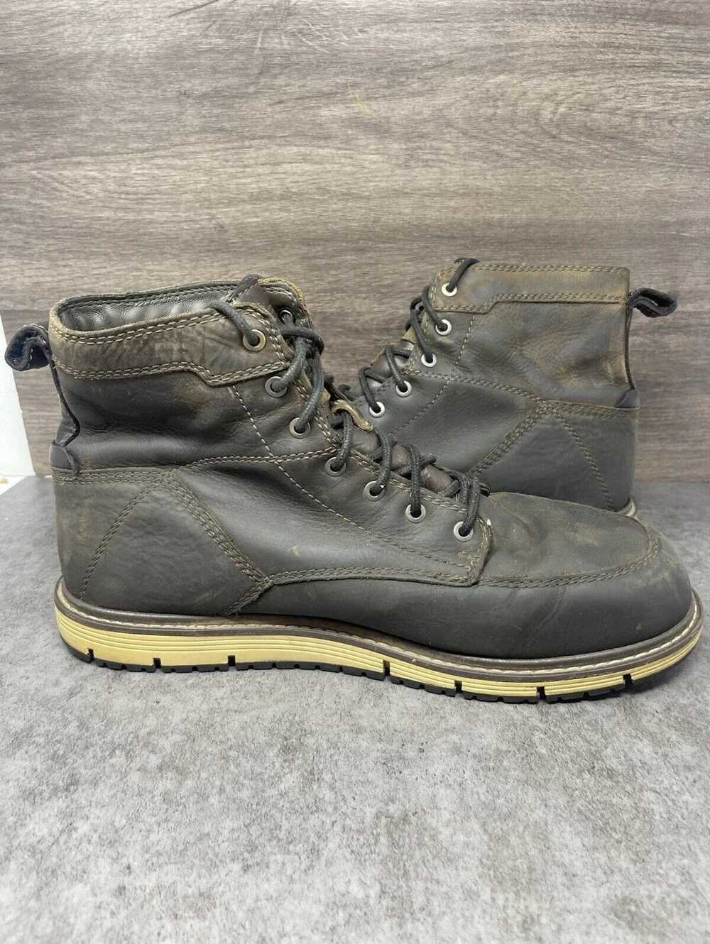 KEEN Mens San Jose Waterproof Work Boots Size 13 Dark Brown Utility